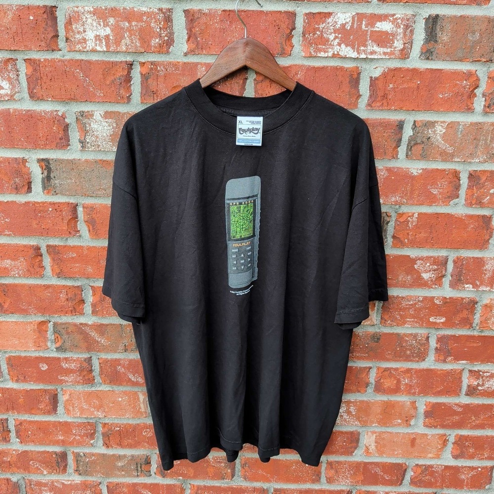 Foulplay Graphic T-Shirt Mens XL Black GPS 2000 Doom Machine Streetwear USA